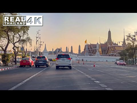 【4K】Driving around Road in Bangkok (Jan.2021)