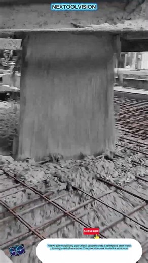 Pompe à béton automatique pour le coulage de dalles dans les bâtiments industriels