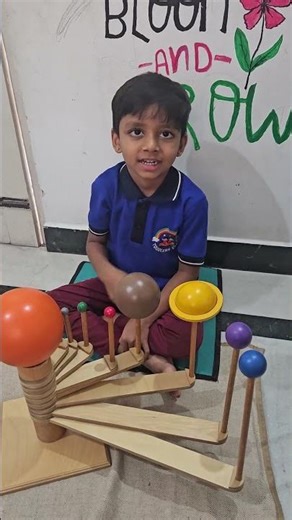 5-Year-Old Explains the Solar System 🌍☀️ | Early Learning the Montessori Way