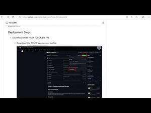 Deploying TOSCA from GitHub