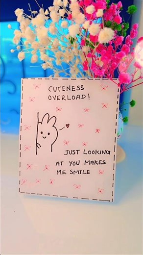 Cuteness Overload 💕 | Simple Aesthetic Card #shorts