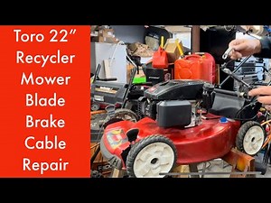 Toro lawnmower blade cable replacement