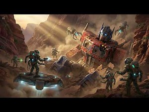 Alien Workers Dig Out Broken Optimus Prime from a Canyon Cliff Collapse | UFO Factory Restoration