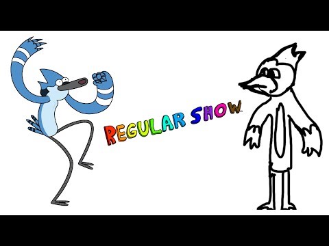 Speed Drawing REGULAR SHOW Characters (From Memory)