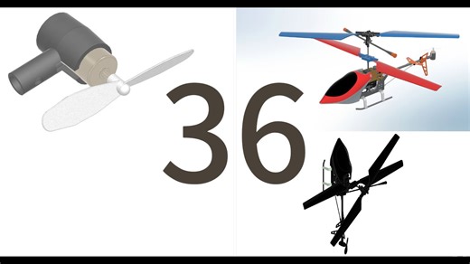 NX2412遥控直升机-组件36-后置螺旋桨