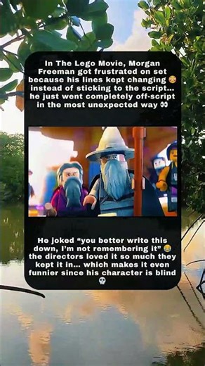Morgan Freeman Went Off-Script in The Lego Movie 😅#MovieTrivia