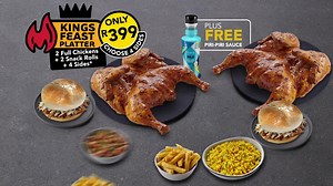 118 reactions | ⏳ Long weekend loading…  Let us do the grilling, you do the chilling.  Treat your favourite peeps to a feast fit for royalty:  The Kings Feast Platter - just R399! | Galito's | Facebook