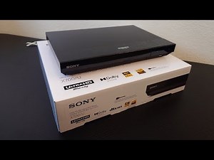 SONY-UBPX700/U 4K Ultra HD Blu-Ray Player Unboxing
