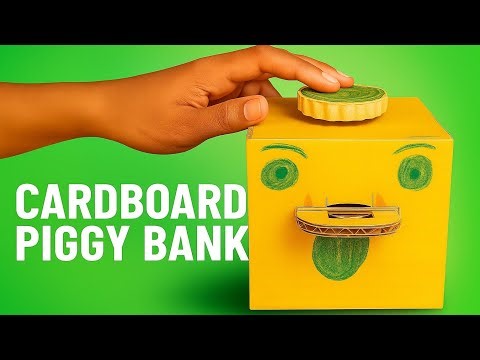 Cardbord pigi bank/mini coin bank /ATM machine/how to make coin pigi bank/desi gullak