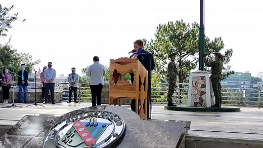 OIC City Prosecutor Conrado Catral presented updates from their office for the first quarter of 2021 during the Flag Raising Ceremony at the Baguio City Hall Grounds. | Baguio City Public Information Office