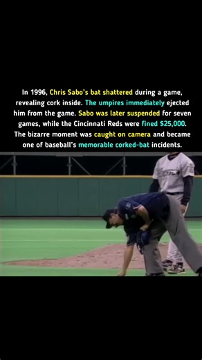 Chris Sabo’s Bat Broke… And Exposed What Was Inside 😳⚾