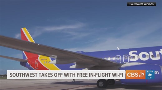 Southwest Airlines takes off free in-flight wi-fi
