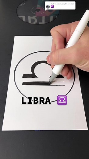 How to Draw the LIBRA ♎️ Symbol: Easy Drawing Tutorial