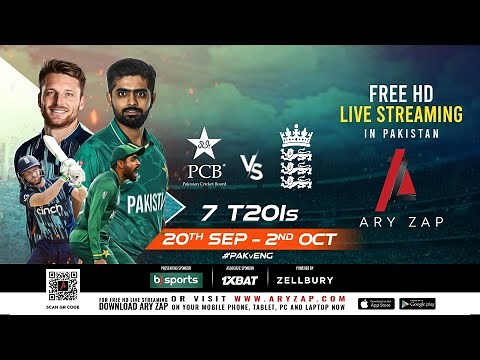 Pakistan v England | T20Is | 2022 | Exclusively on ARY ZAP with Free HD LIVE STREAMING