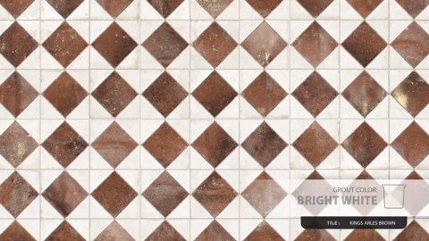 Merola Tile Kings Arles Brown 4-3/8 in. x 13 in. Ceramic Floor and Wall Take Home Tile Sample S1FPE13KARBR