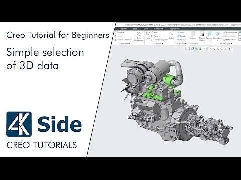 Simple selection of 3D data | Creo tutorials for beginners
