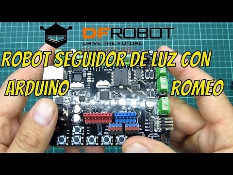 🔦 Robot Seguidor de luz con Arduino Romeo - DFRobot 💡