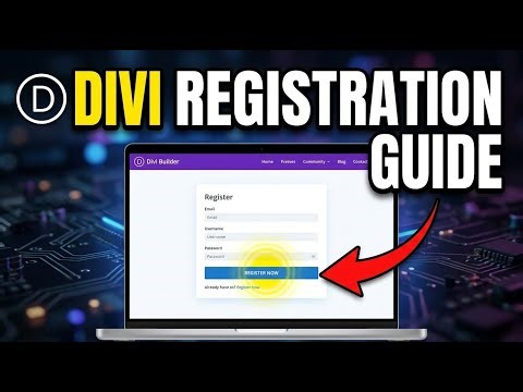 How to register with Divi Builder for elegant UI UX sections - Detailed Guide