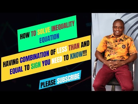 Mathematics: Solved problem on inequality equation with number line(Part 1) (SS2)