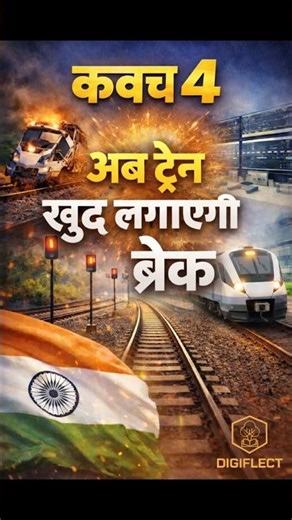 Kavach 4 - Indian Railways का Safety System 🚆🛡️ #Kavach4 #Currentaffairs #UPSC #BPSC #viral #reels