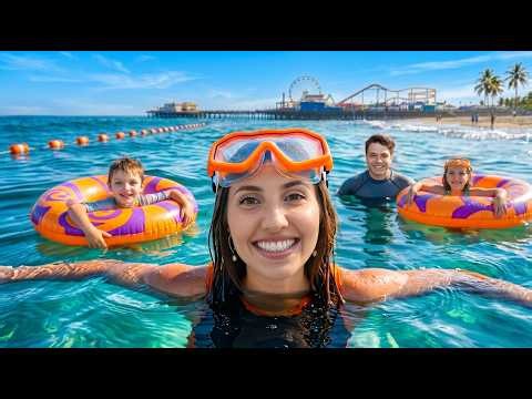 Noah's FIRST TIME Swimming in the Ocean! (emotional)