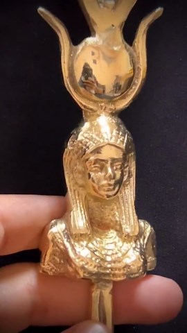 Isis Horned Brass Sistrum Ritual Rattle Made in Egypt - Etsy Australia