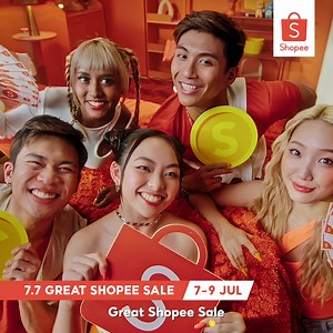 Shopee 7.7 Great Shopee Sale Finale is here! Shop on Shopee to enjoy $50 Upsized Coins Cashback, Daily Shopee Shake, and Free Shipping Vouchers. Buy everything on Shopee this 7.7 #GreatShopeeSale Finale to enjoy the best deals and savings today! 😍 What are you waiting for? Add your favourite items to cart now! 🛒 | Shopee
