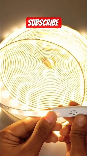 Transform Your Room with a Warm LED Light Strip ✨ #Shorts