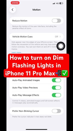 How to turn on Dim Flashing Lights in iPhone 11 Pro Max📲✅ #iphone #11promax #flash #light