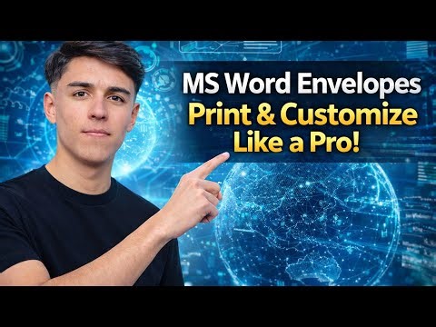 MS Word Envelopes 😱 |Create & Print Envelopes in Word 🔥 | Full Beginner to Pro Guide