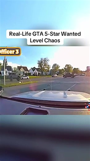 Real-Life GTA 5-Star Wanted Level Chaos #cops #police #bodycam #crime #police
