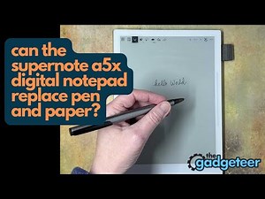 Can the Supernote A5X digital notepad replace pen and paper?