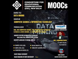 Data Mining Course | CEC I SWAYAM MOOCs | Learn Data Analytics & Business Intelligence