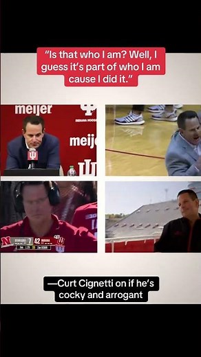 Curt Cignetti with his famous quote during the 2023 season, 'Google me' 😂