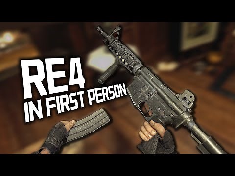 Resident Evil 4 Remake | All Weapons in First Person MOD | 4K