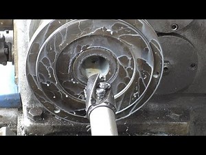 How to drill a spindle 950 mm long. Lathe 1k62