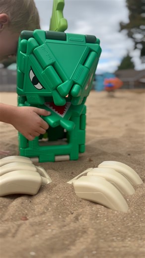 Polydron and Educational Advantage on Instagram: "POV: You Just Finished Building Your Giant Polydron Dinosaur… And Now It’s Hungry🦖 Perfect for little hands, big imaginations and endless learning! #polydron #eyfs #learningthroughplay #outdoorplay #dinosaur #summer"