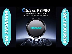 OTTOCAST P3 PRO AI Box Smart SM6225 Android Box Wireless CarPlay