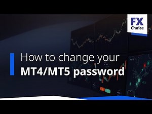 How to change your MT4/MT5 password