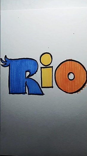 I draw rio logo from #bluesky #art #drawing #logo