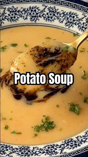 Creamy Healthy Potato Soup (No Cream!) 🥔✨