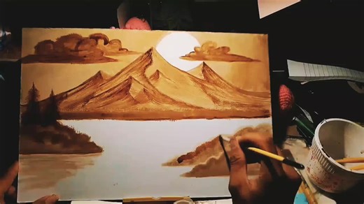 Coffee Painting: A Contemporary Art Expression