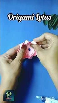 How to Make Origami Paper Lotus | Easy Step-by-Step Flower Folding | Pallavi's Art Space#paperlotus