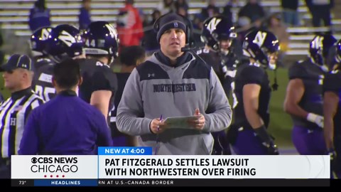 Former football coach Pat Fitzgerald settles lawsuit against Northwestern