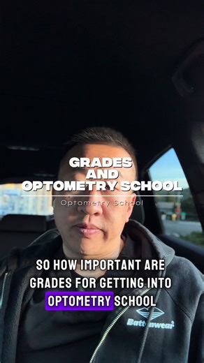 Grades and OAT scores used to be the only thing that would get you into optometry school. Interviews have become a major component. Grades get your foot through the door and the interview gets you in. #preoptometry #optometry #optometrystudent