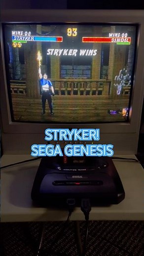 STRYKER in MORTAL KOMBAT 3 on SEGA GENESIS! #mortalkombat #segagenesis