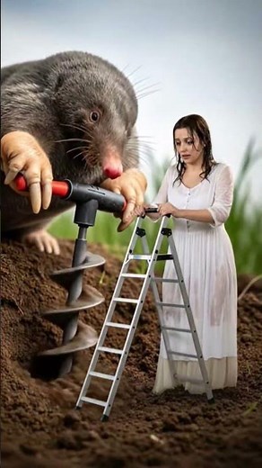 Star nosed mole speed dig #digging #mole #shortsviral #shorts #shortsvideo #aishorts #aivideo #ai