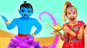 36K views · 717 reactions | Slava and Yarik found a magic lamp with a bad genie and make their wish come true | Toys Review | Facebook