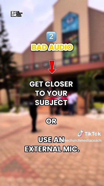 Seen a lot of churches having these few mistakes in their video content! Fix these, and your church videos will instantly look more professional! Want more tips? Drop a 🎥 in the comments! #thechurchmediacoach #digitalevangelism #churchcontentcreator #churchsmm #videoediting #videocontent #mobileediting #videomistakes #video #churchtiktok #christiancontent