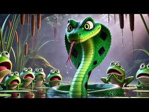 The Clever Frog outsmarts the Snake | Frog and Snake Story | Animal Moral Stories in English